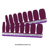 Aberdeen Aubergine Nail Strips